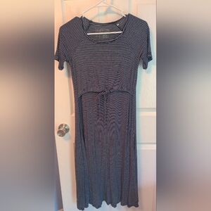 Latched Mama midi drawing nursing dress